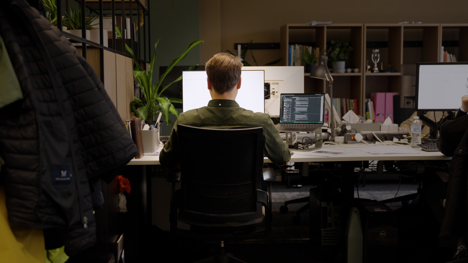A Roberts Limbrick team member working at their desk